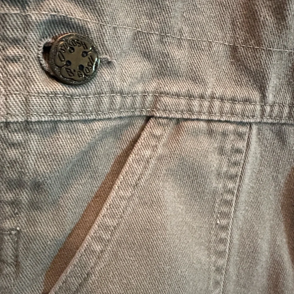 90's OshKosh B'gosh Boys Overalls Vestbak Size 4T Khaki Denim Chino